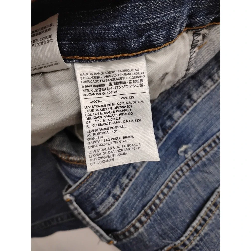 Levi's 527 Jeans Mens 38x30 Slim Bootcut Blue Denim